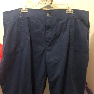 Navy Blue Capris by Avenue Size 22 Average